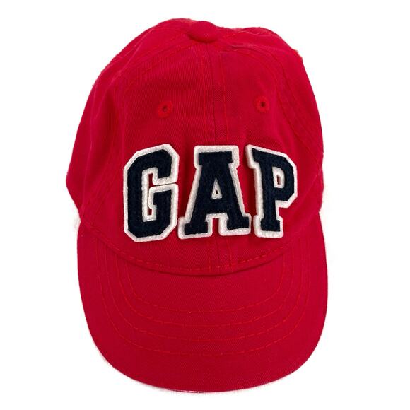 Baby Gap 6-12 Months Baseball Cap Wagon Red Classic Logo Style Elastic Fit Hat - Picture 2 of 11